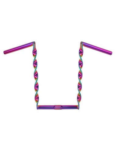 Flat Twisted Handlebar 15 25.4mm Oil Slick.